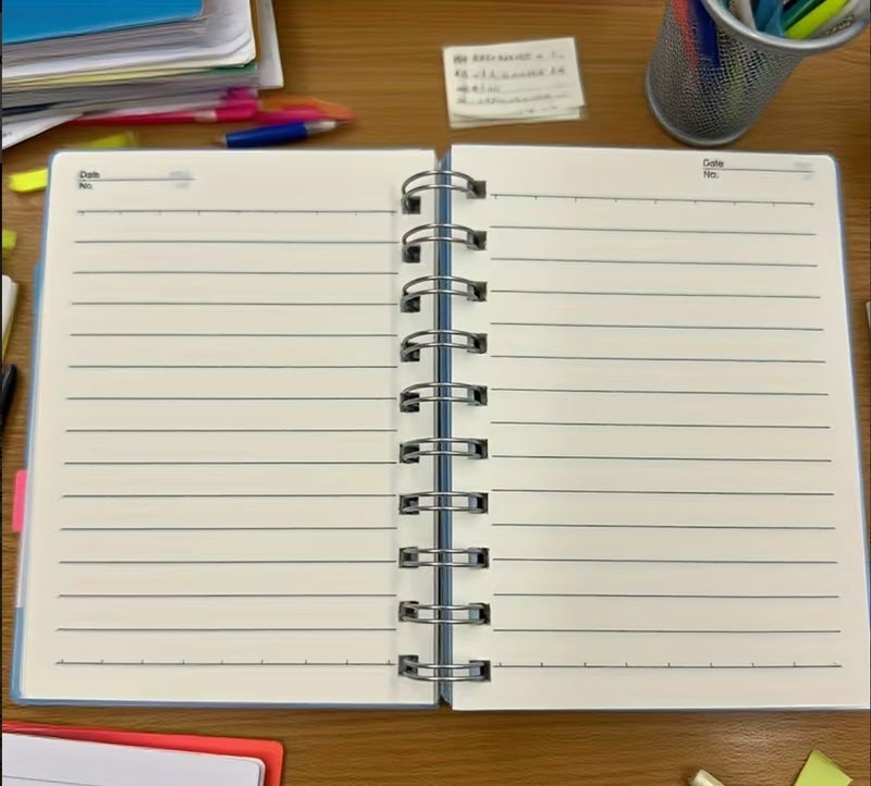 سولوشن دفتر ملاحظات حلزوني A6 بخمسة فواصل - دفتر إدارة مساحة الطالب - Image 5